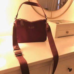 Burgandy/ maroon Guess cross-body